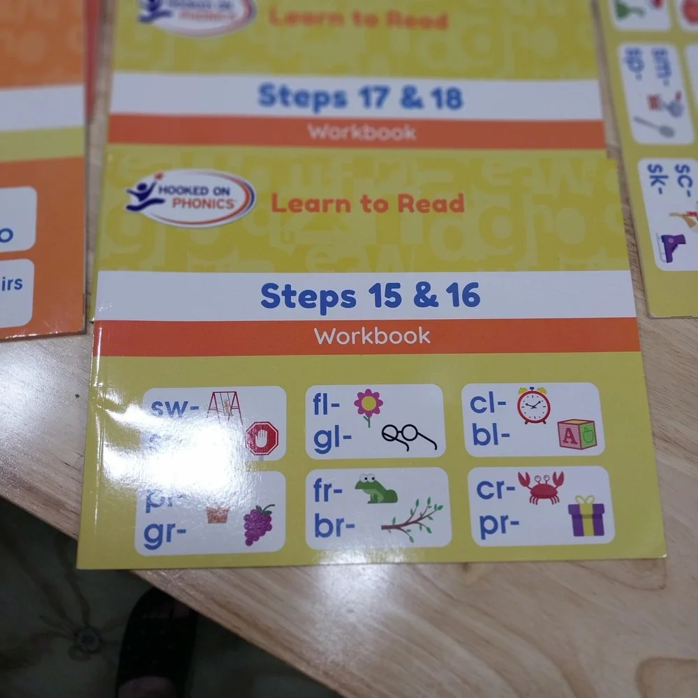 Hooked on Phonics Kids Learn to Read Workbooks Steps 13-30 Storybooks Multicolor